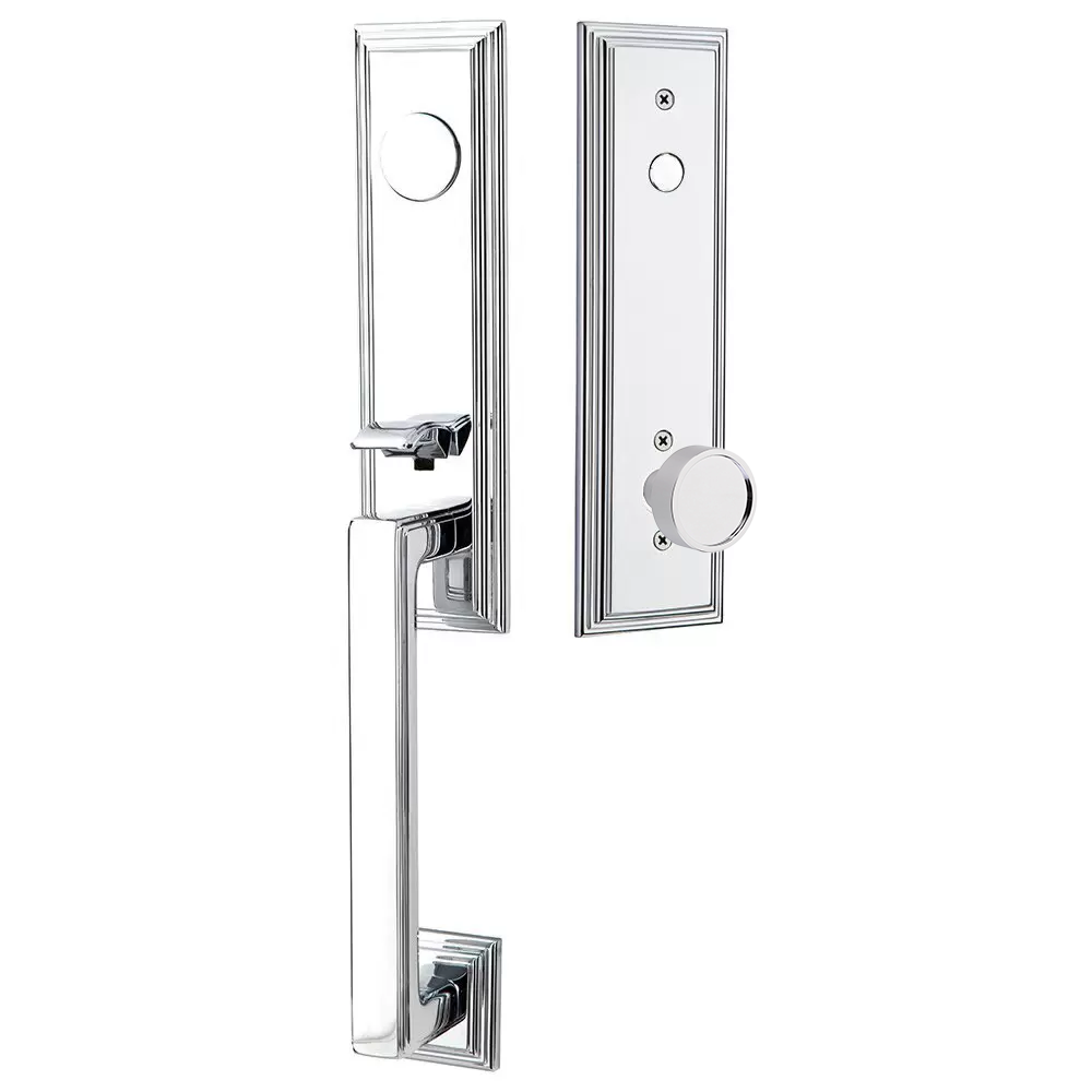 Emtek Wilshire Tubular Entryset Monolithic with Verve Knob