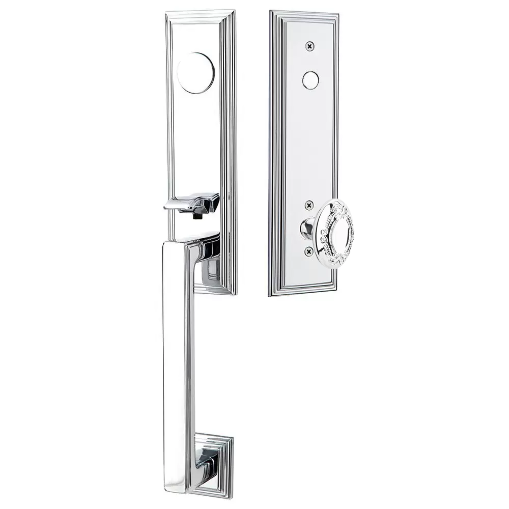 Emtek Wilshire Tubular Entryset Monolithic with Victoria Knob