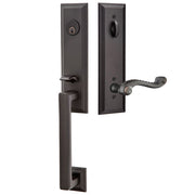 Emtek Wilshire Tubular Entryset Monolithic with Rope Lever