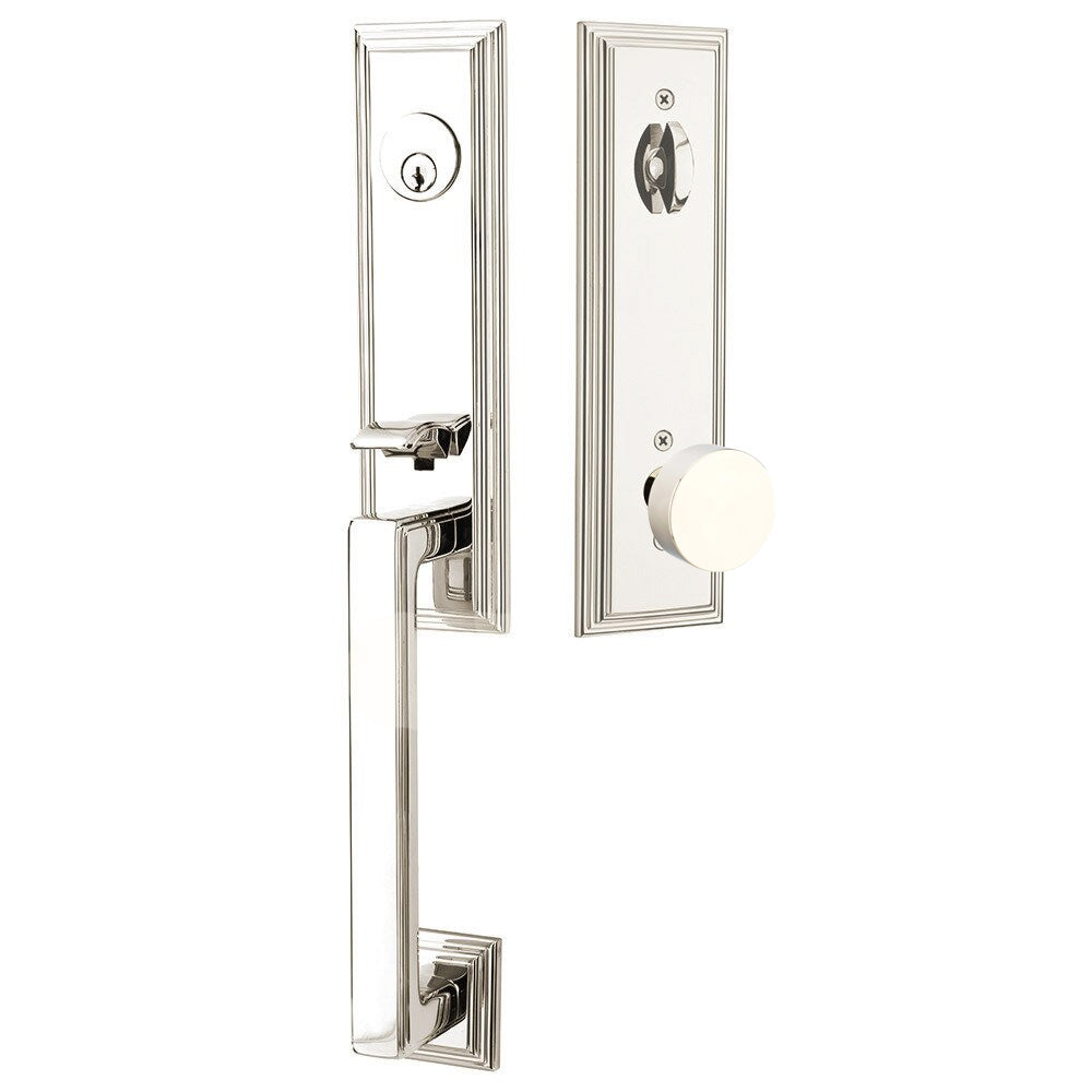 Emtek Wilshire Tubular Entryset Monolithic with Round Knob