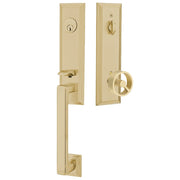 Emtek Wilshire Tubular Entryset Monolithic with Spoke Knob