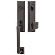 Emtek Wilshire Tubular Entryset Monolithic with Square Knob