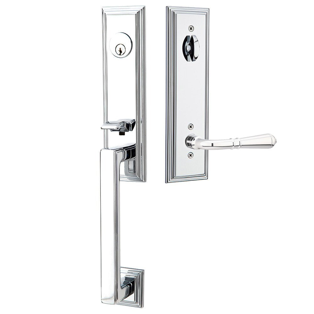 Emtek Wilshire Tubular Entryset Monolithic with Turino Lever