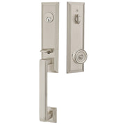 Emtek Wilshire Tubular Entryset Monolithic with Waverly Knob