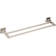 Gratitude Double Bath Towel Bar by Atlas Brushed Nickel