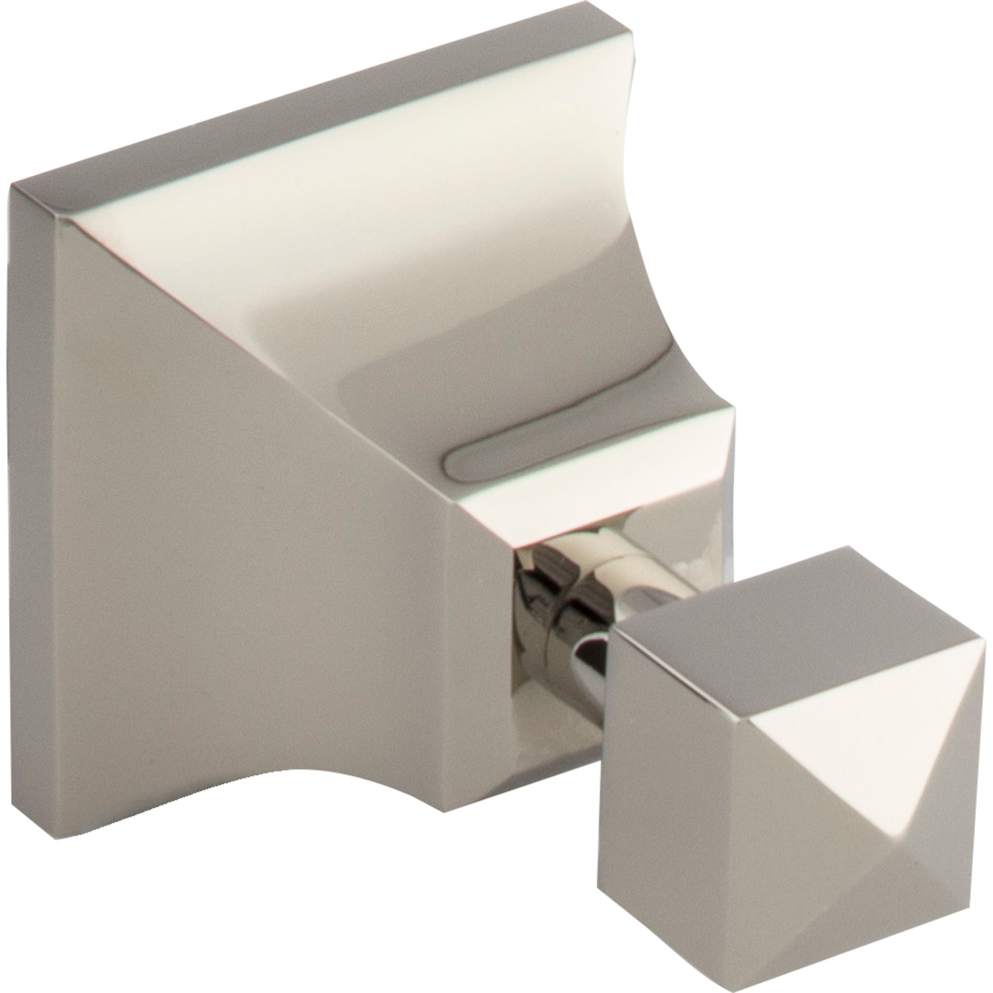 Gratitude Bath Hook by Atlas Polished Nickel