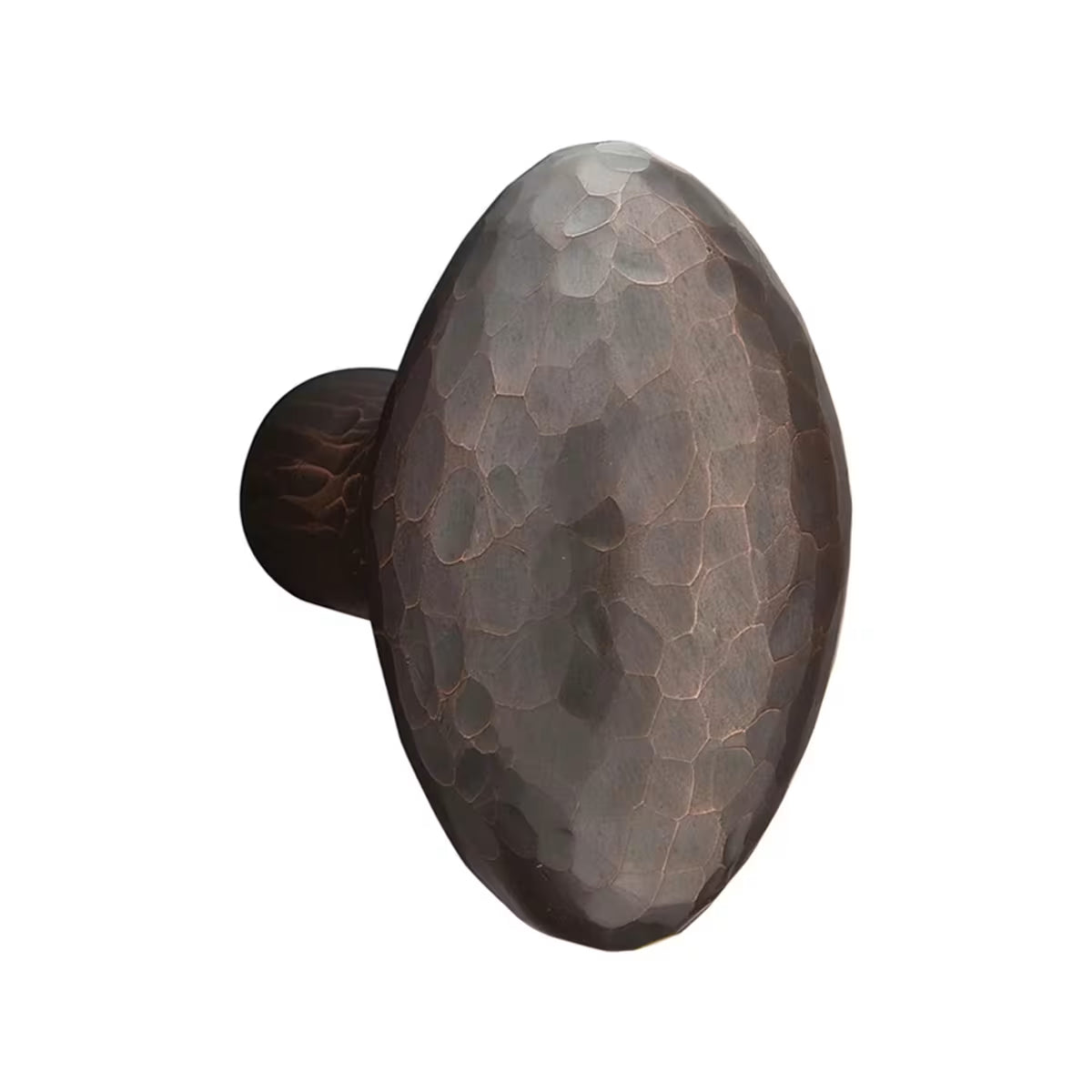 Emtek Single Cylinder Manning Monolithic Tubular Entry Set With Hammered Egg Knob