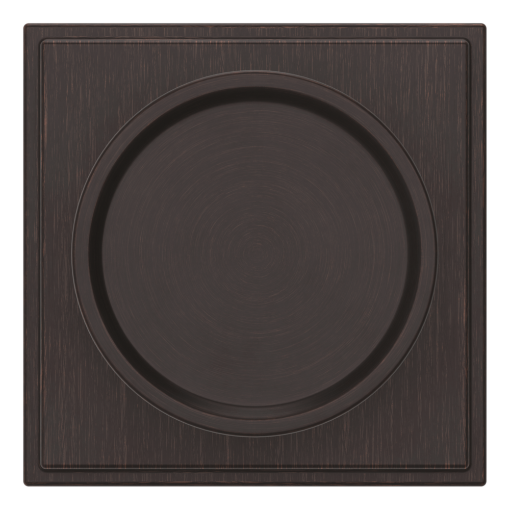 Baldwin K007 Hollywood Hills Knob Set with R050 Rose Venetian Bronze / Privacy / Reversible