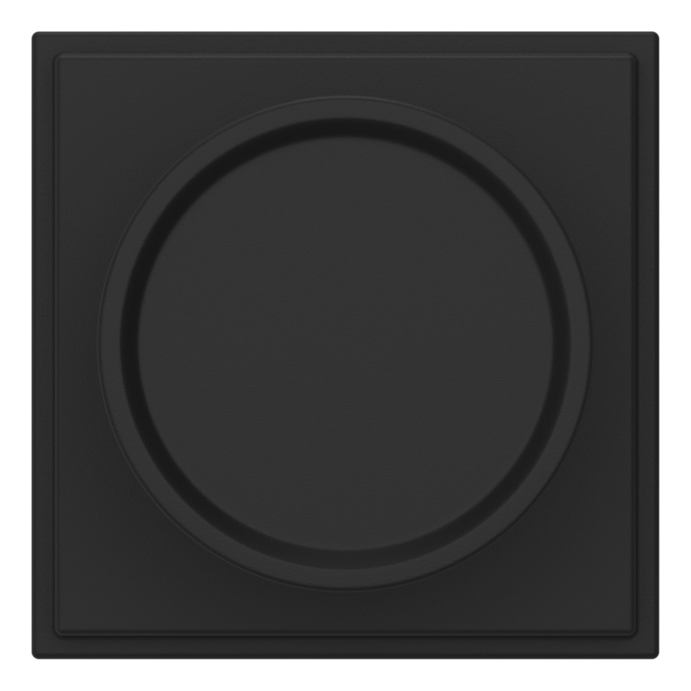 Baldwin K007 Hollywood Hills Knob Set with R050 Rose Satin Black / Full Dummy / Reversible