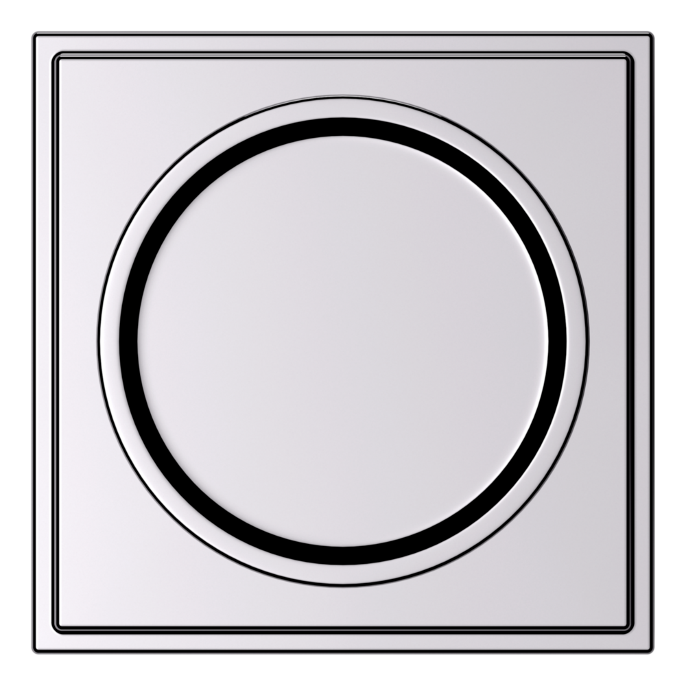 Baldwin K007 Hollywood Hills Knob Set with R050 Rose Polished Chrome / Full Dummy / Reversible