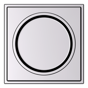 Baldwin K007 Hollywood Hills Knob Set with R050 Rose Polished Chrome / Privacy / Reversible