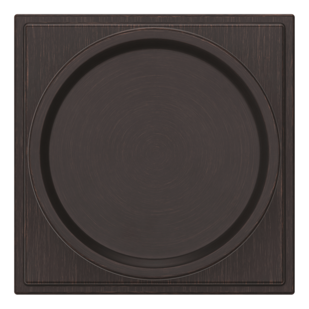 Baldwin K008 Hollywood Hills Knob Set with R050 Rose Venetian Bronze / Privacy / Reversible