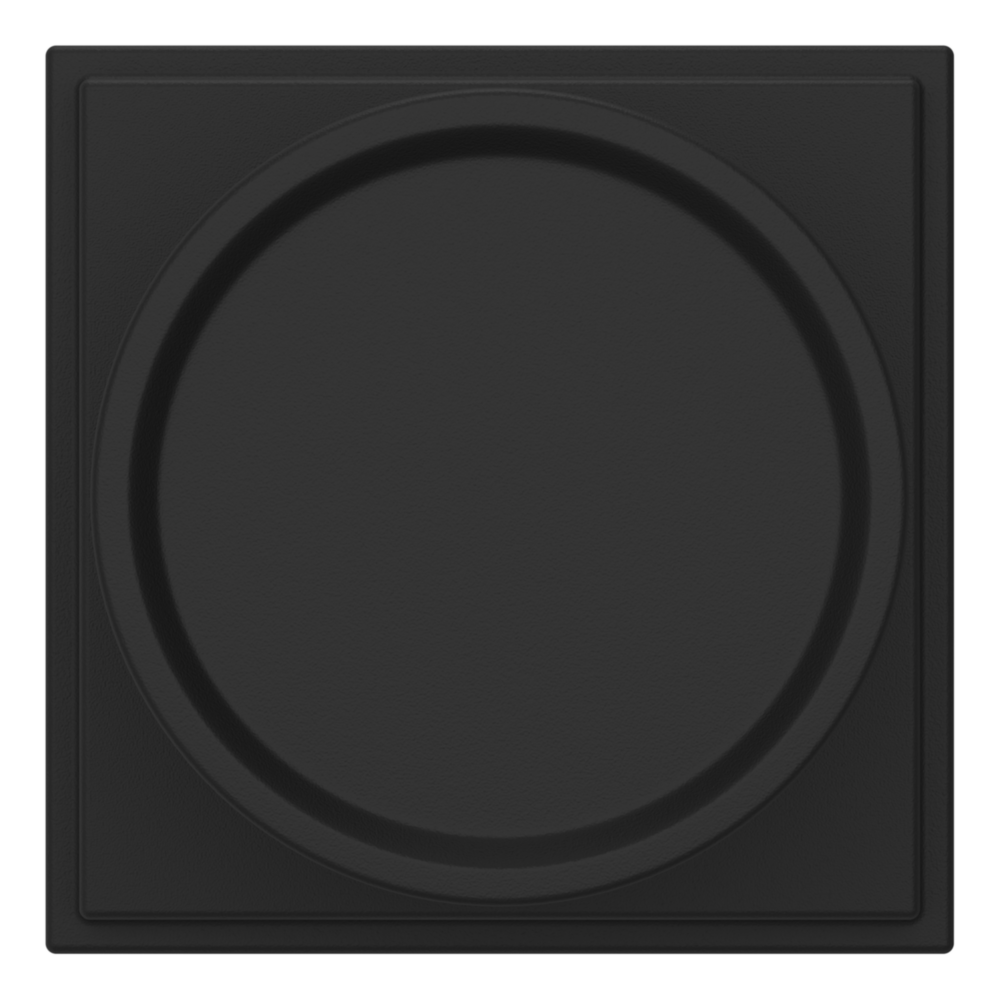 Baldwin K008 Hollywood Hills Knob Set with R050 Rose Satin Black / Full Dummy / Reversible