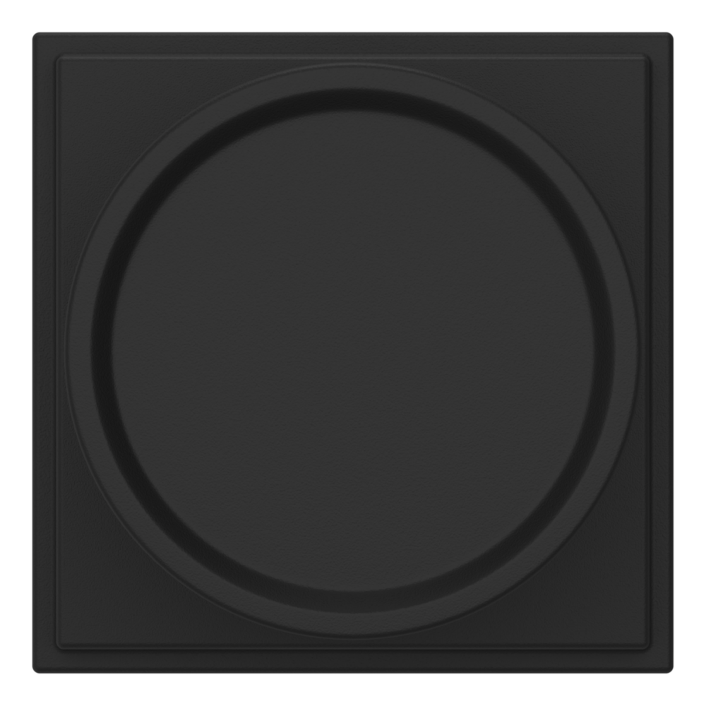 Baldwin K008 Hollywood Hills Knob Set with R050 Rose Satin Black / Privacy / Reversible