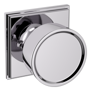 Baldwin K008 Hollywood Hills Knob Set with R050 Rose Polished Chrome / Privacy / Reversible