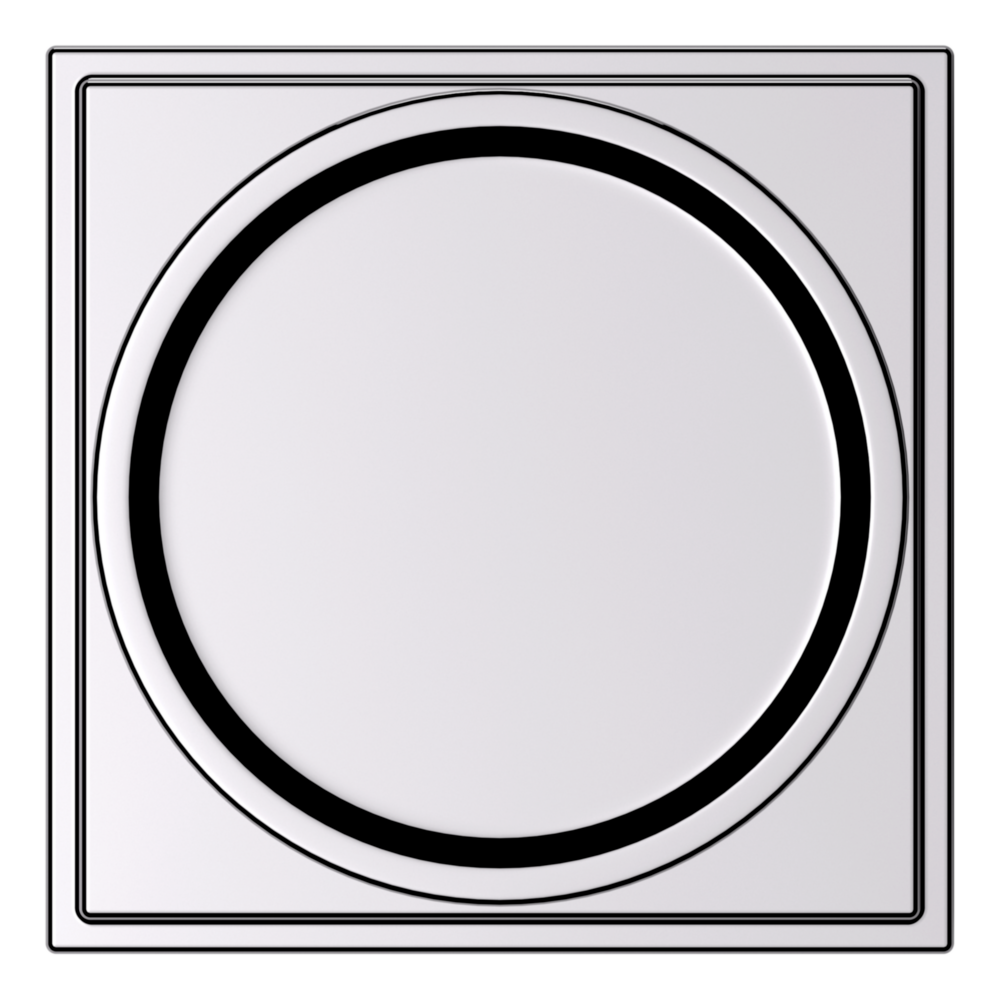 Baldwin K008 Hollywood Hills Knob Set with R050 Rose Polished Chrome / Privacy / Reversible