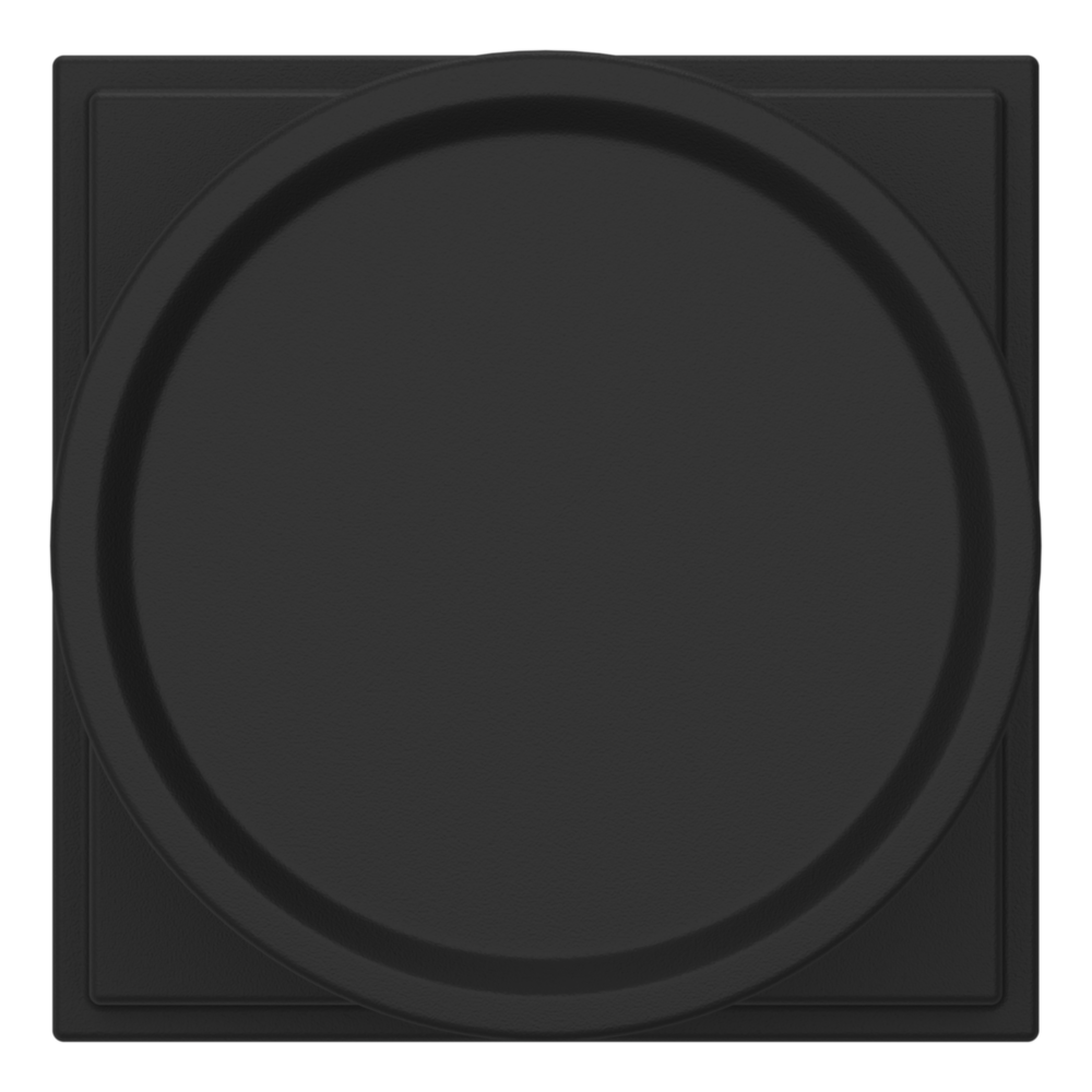 Baldwin K009 Hollywood Hills Knob Set with R050 Rose Satin Black / Passage / Reversible