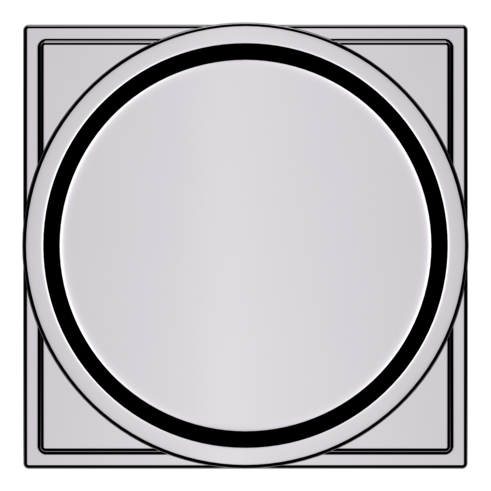 Baldwin K009 Hollywood Hills Knob Set with R050 Rose Polished Chrome / Passage / Reversible