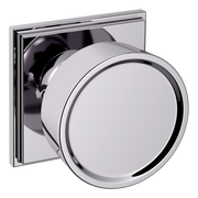 Baldwin K009 Hollywood Hills Knob Set with R050 Rose Polished Chrome / Privacy / Reversible