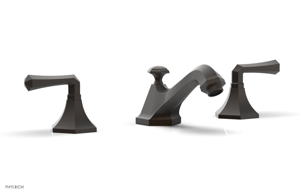 3-7/8" - Oil Rubbed Bronze - LE VERRE & LA CROSSE Widespread Faucet - Lever Handles by Phylrich - New York Hardware