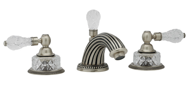 3-5/8" - Polished Chrome - REGENT CUT CRYSTAL Widespread Faucet K181 by Phylrich - New York Hardware