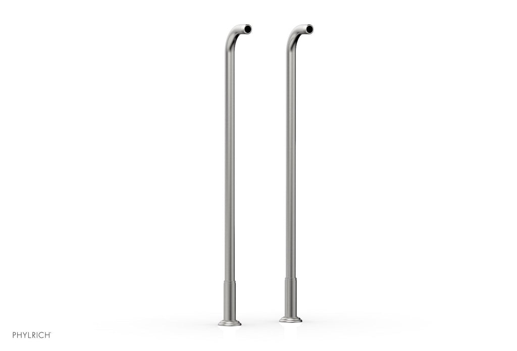 30" - Satin Chrome - Pair Deck Riser Tubes K2390XFR30 (Tub Filler & Hand Shower NOT Included) by Phylrich - New York Hardware
