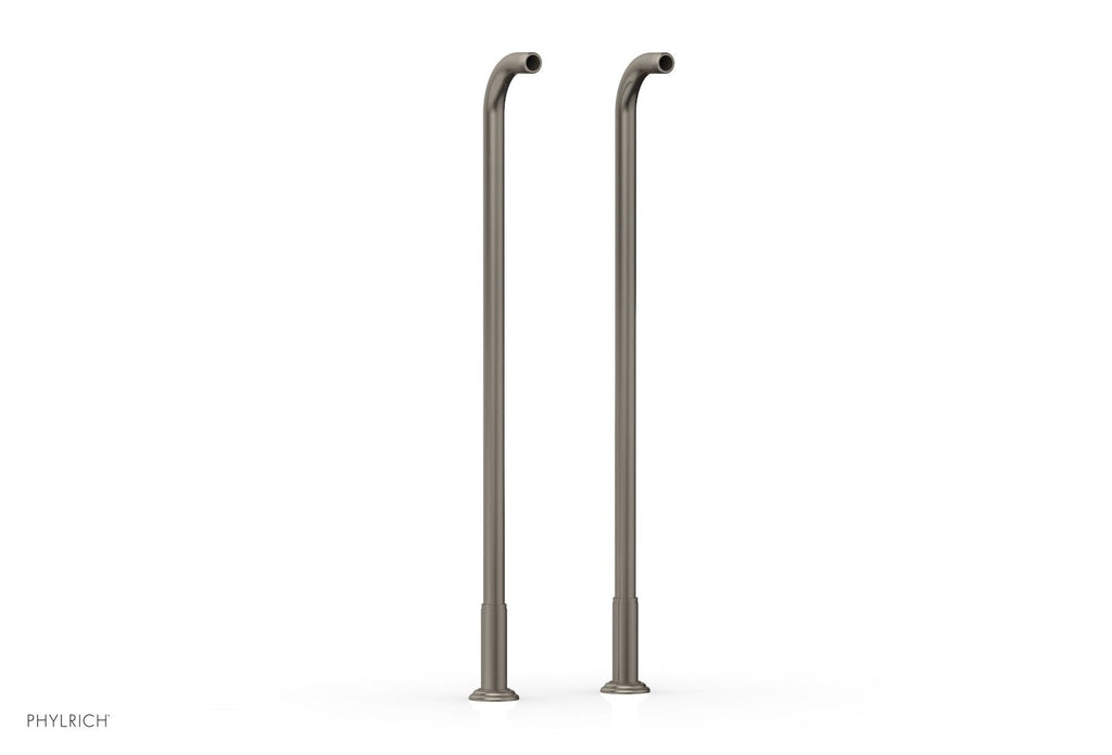 30" - Pewter - Pair Deck Riser Tubes K2390XFR30 (Tub Filler & Hand Shower NOT Included) by Phylrich - New York Hardware