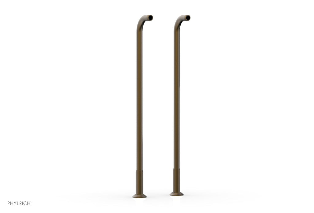 30" - Old English Brass - Pair Deck Riser Tubes K2390XFR30 (Tub Filler & Hand Shower NOT Included) by Phylrich - New York Hardware
