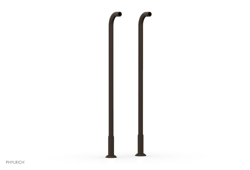 30" - Antique Bronze - Pair Deck Riser Tubes K2390XFR30 (Tub Filler & Hand Shower NOT Included) by Phylrich - New York Hardware