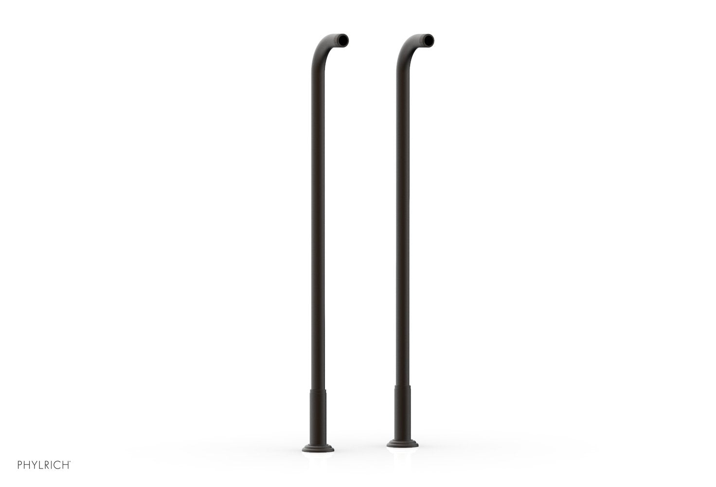 30" - Oil Rubbed Bronze - Pair Deck Riser Tubes K2390XFR30 (Tub Filler & Hand Shower NOT Included) by Phylrich - New York Hardware
