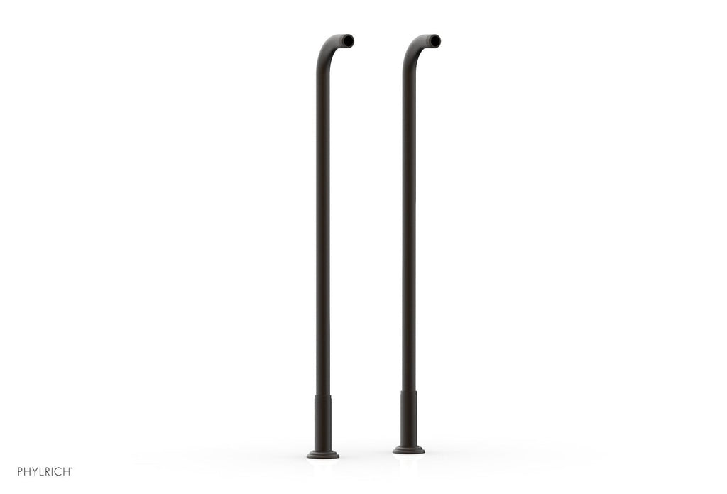 30" - Oil Rubbed Bronze - Pair Deck Riser Tubes K2390XFR30 (Tub Filler & Hand Shower NOT Included) by Phylrich - New York Hardware