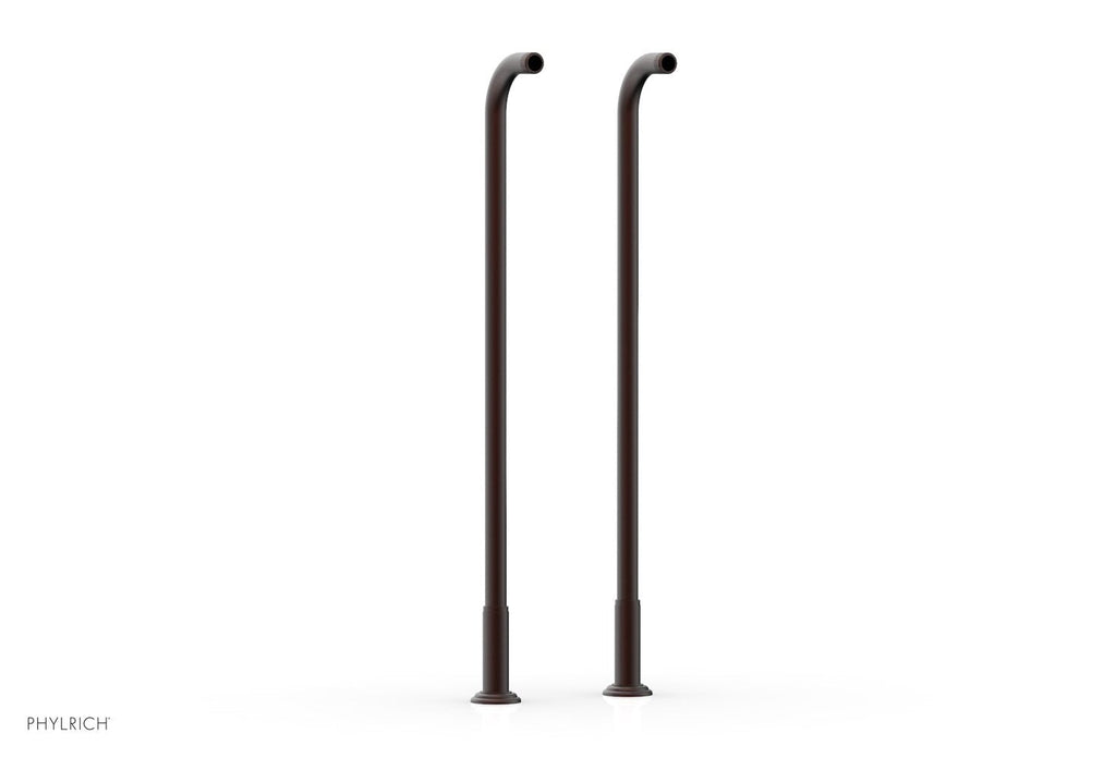 30" - Weathered Copper - Pair Deck Riser Tubes K2390XFR30 (Tub Filler & Hand Shower NOT Included) by Phylrich - New York Hardware