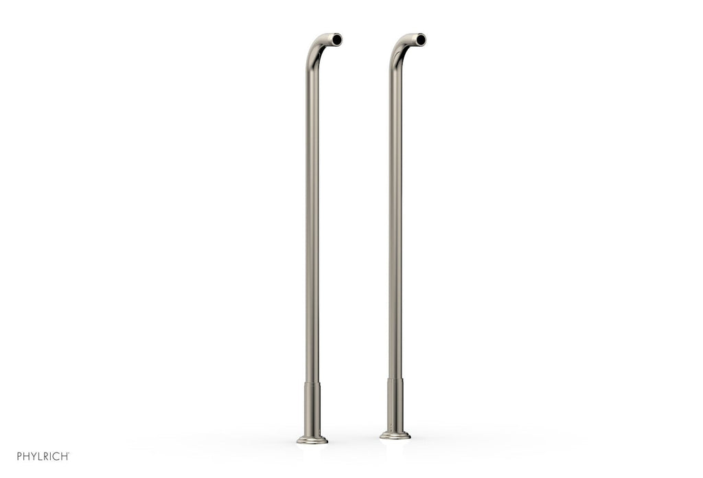 30" - Polished Nickel - Pair Deck Riser Tubes K2390XFR30 (Tub Filler & Hand Shower NOT Included) by Phylrich - New York Hardware