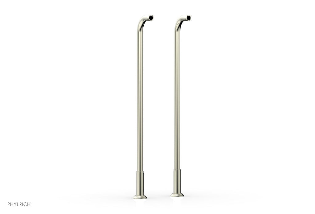 30" - Satin Nickel - Pair Deck Riser Tubes K2390XFR30 (Tub Filler & Hand Shower NOT Included) by Phylrich - New York Hardware