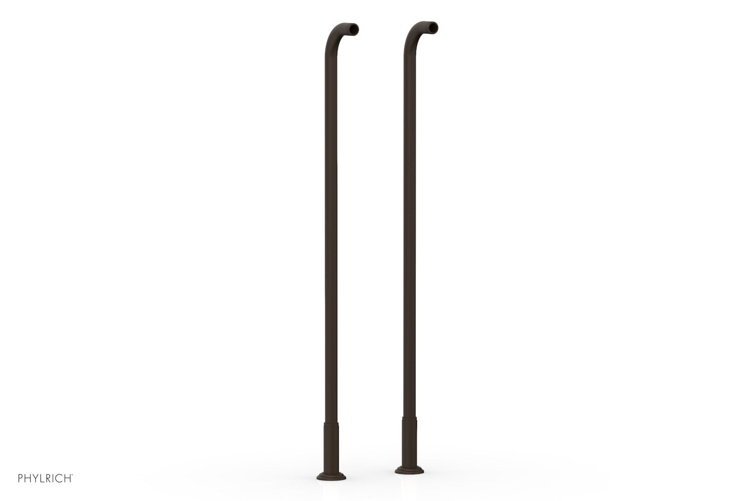 36" - Antique Bronze - Pair Deck Riser Tubes K2390XFR36 (Tub Filler & Hand Shower NOT Included) by Phylrich - New York Hardware