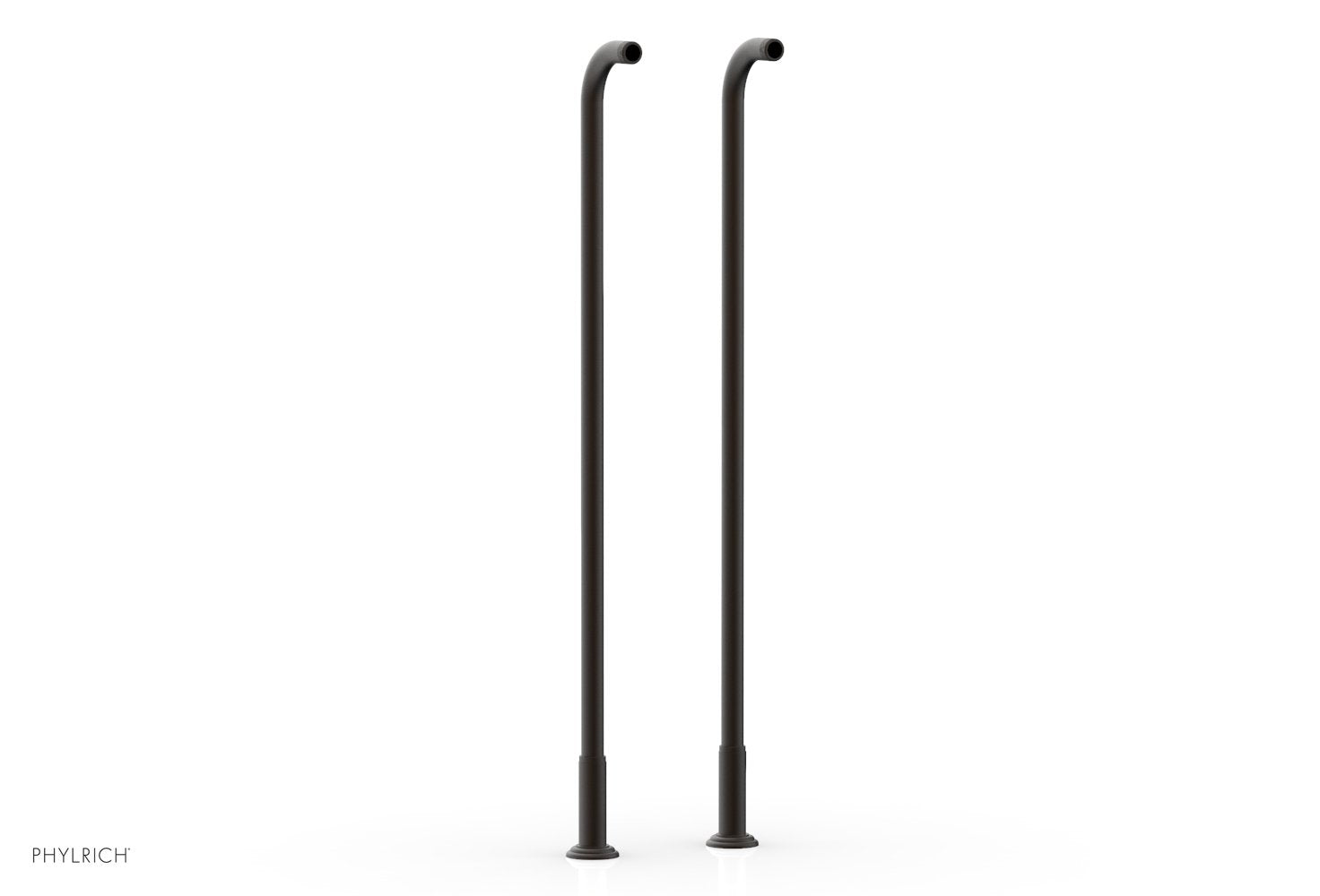 36" - Oil Rubbed Bronze - Pair Deck Riser Tubes K2390XFR36 (Tub Filler & Hand Shower NOT Included) by Phylrich - New York Hardware