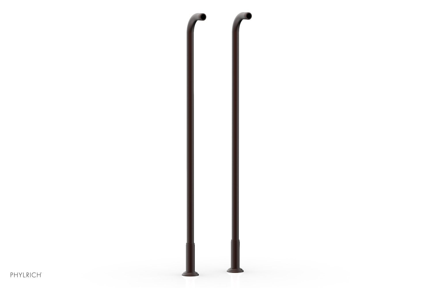 36" - Weathered Copper - Pair Deck Riser Tubes K2390XFR36 (Tub Filler & Hand Shower NOT Included) by Phylrich - New York Hardware