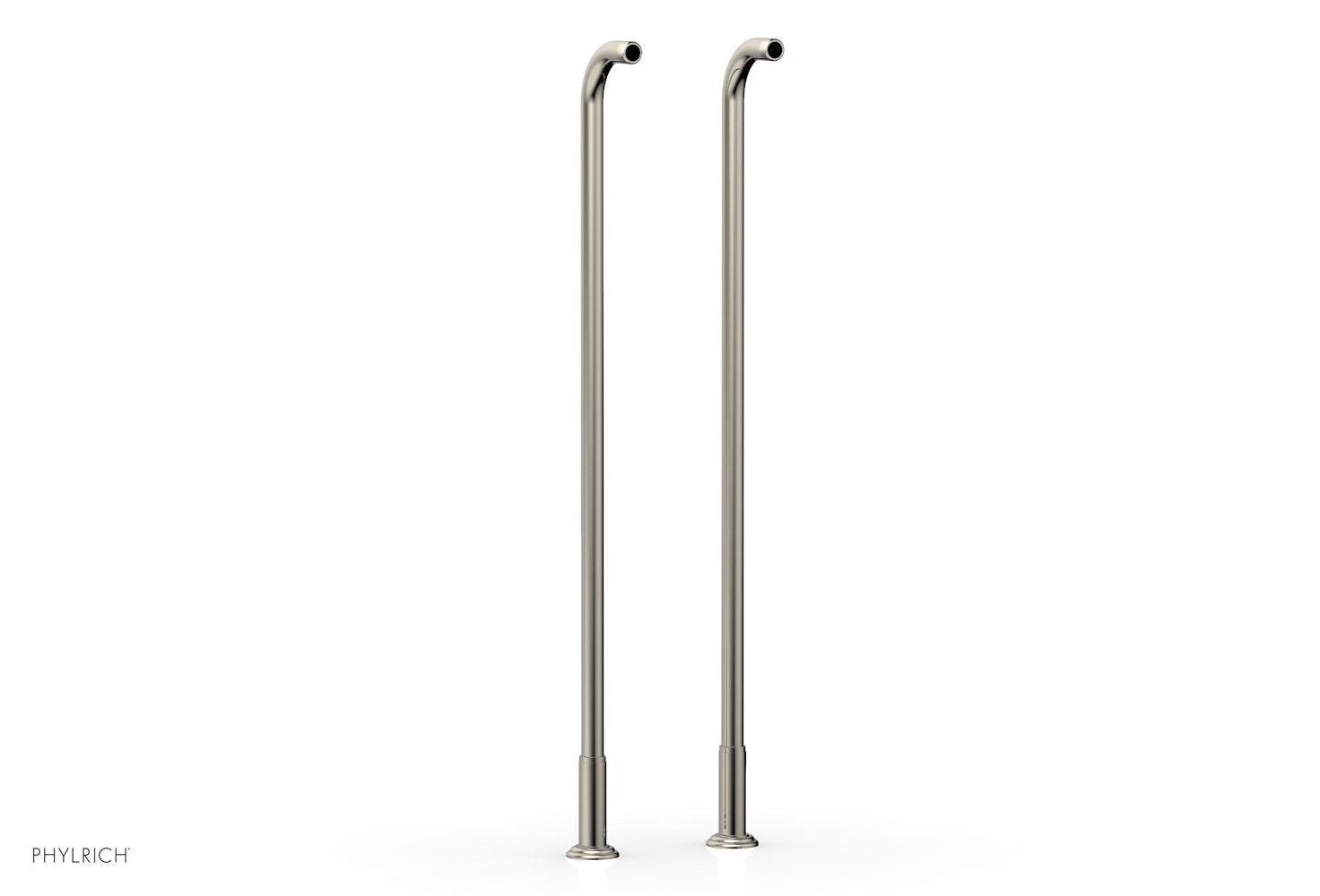 36" - Polished Nickel - Pair Deck Riser Tubes K2390XFR36 (Tub Filler & Hand Shower NOT Included) by Phylrich - New York Hardware