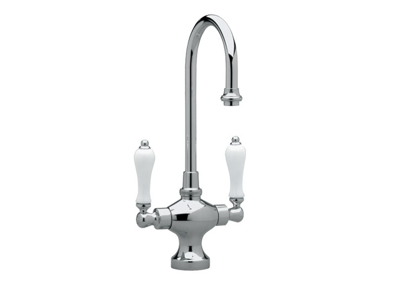 5-1/4" - Polished Nickel Antique - Kitchen & Bar Single Hole Bar Faucet K8161 by Phylrich - New York Hardware