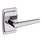 Baldwin L024 Palm Springs Lever Set with R046 Rose Polished Chrome / Privacy / Reversible