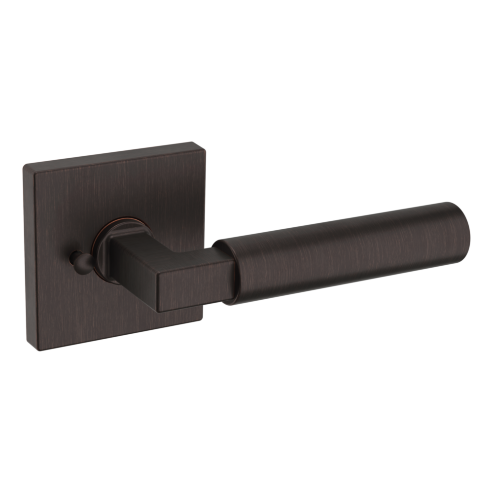 Baldwin L029 Gramercy Lever Set with R017 Rose Venetian Bronze / Privacy / Reversible