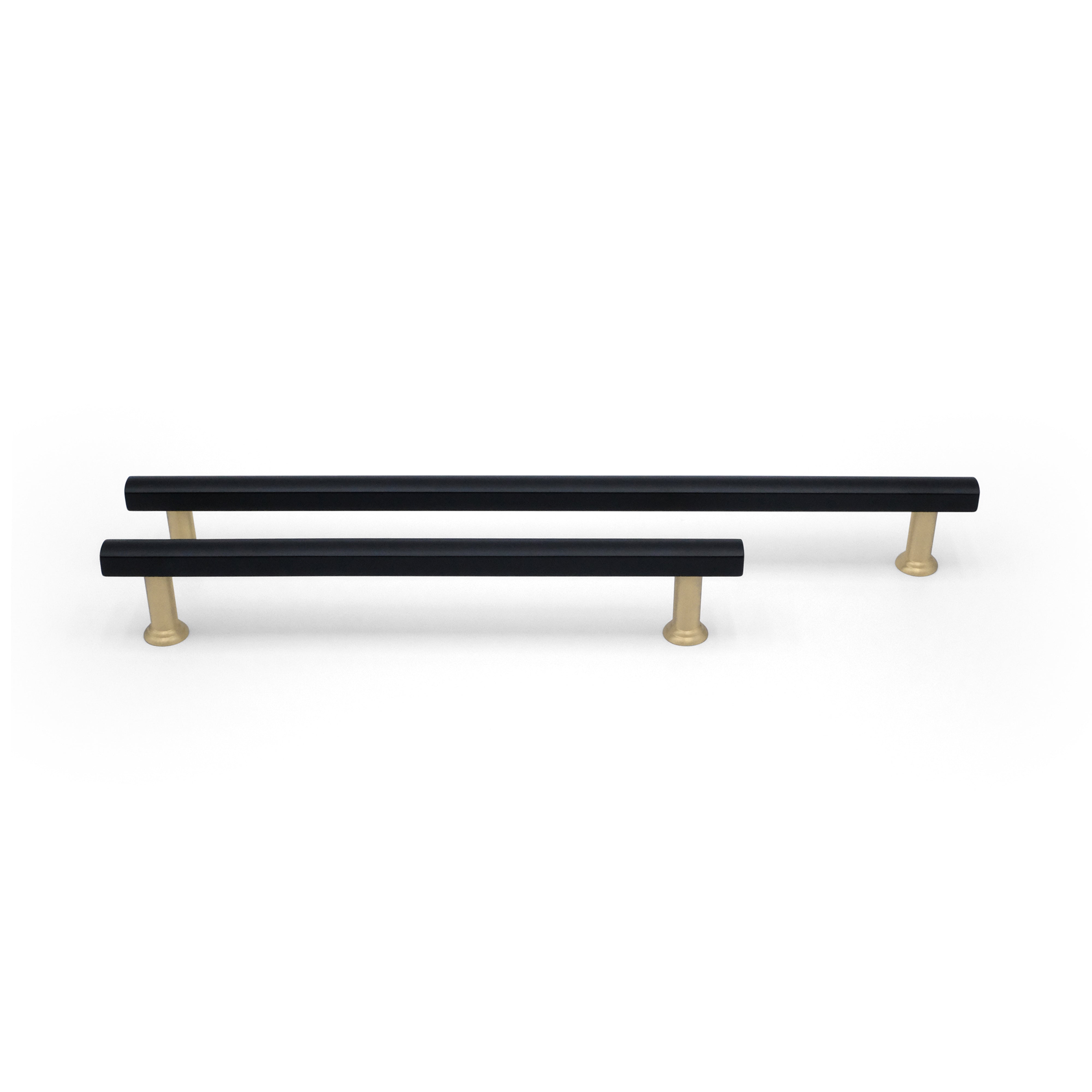 Matte Black, Satin Brass - 12Ó - Mod Appliance Pull by Hapny - New York Hardware