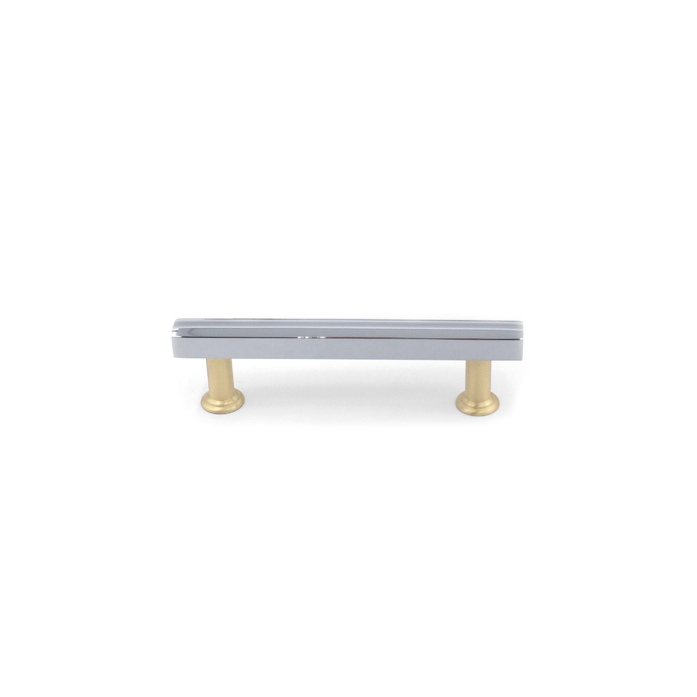 Polished Chrome, Satin Brass - 96mm - New York Hardware