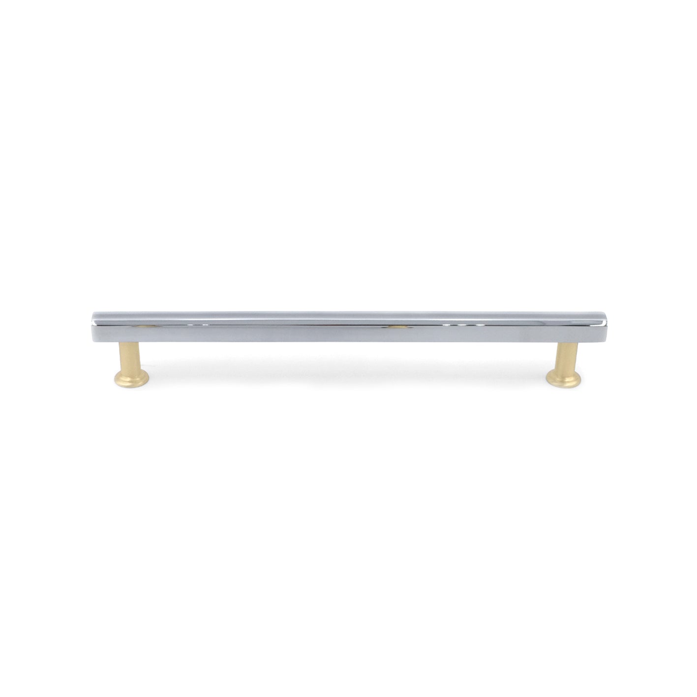 Polished Chrome, Satin Brass - 8Ó - New York Hardware