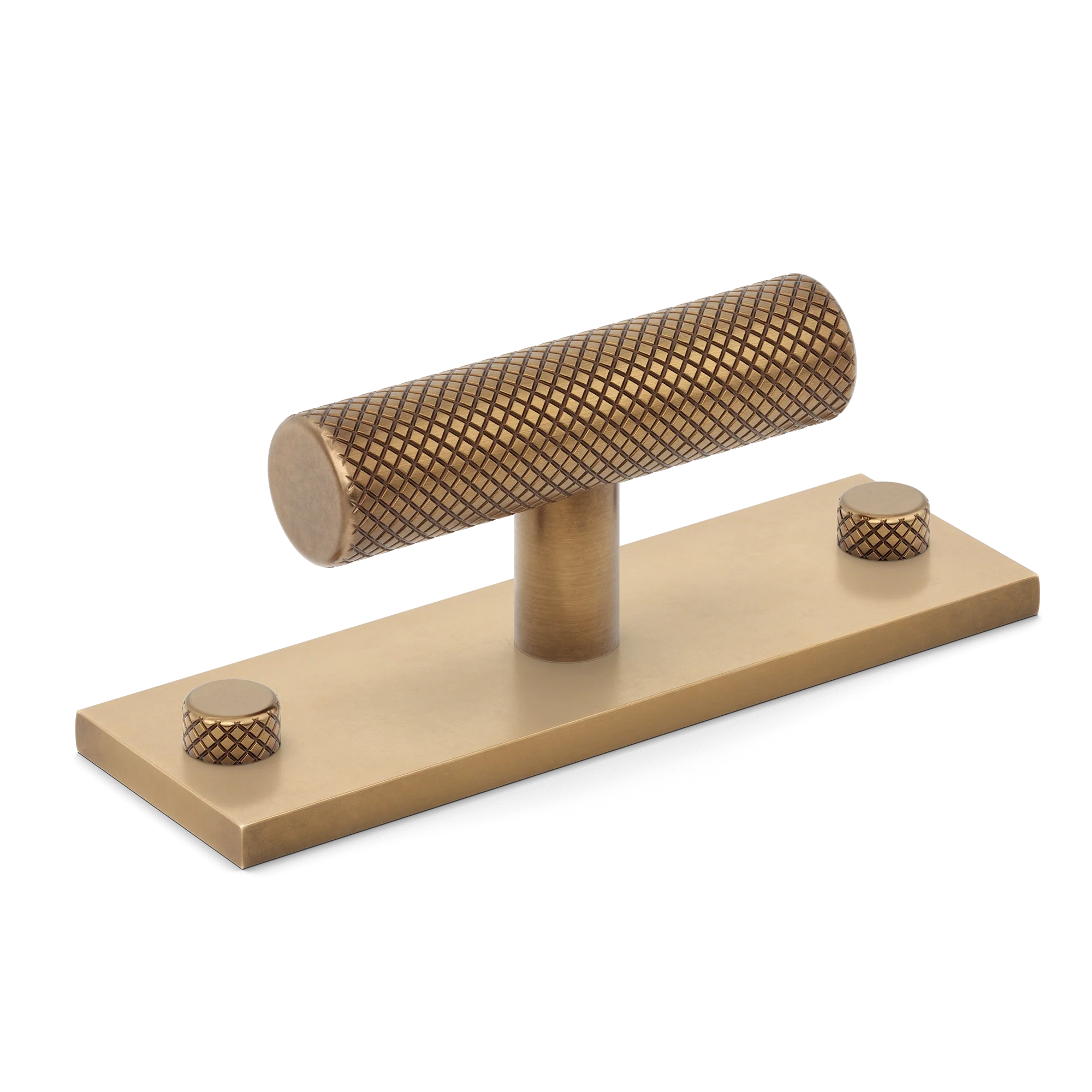 Armac Martin MIX Diamond Knurled T-bar Handle With Backplate