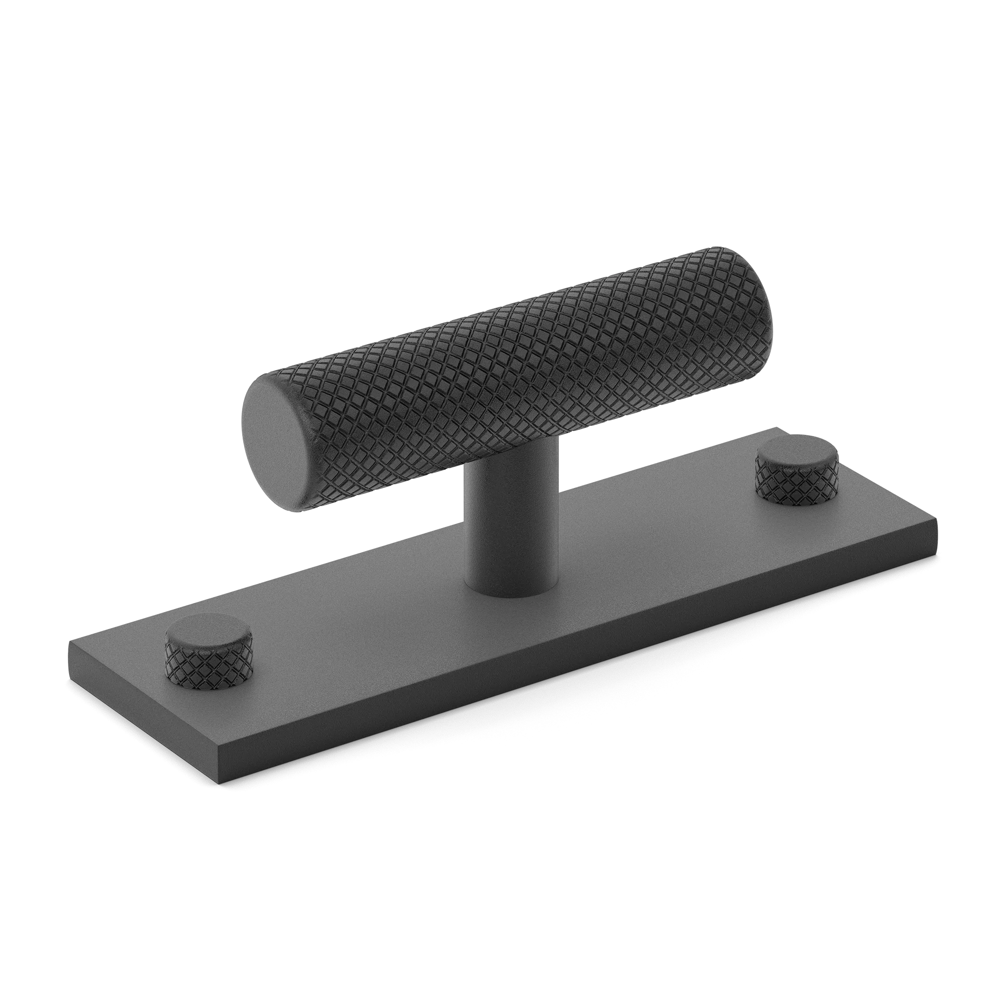 Armac Martin MIX Diamond Knurled T-bar Handle With Backplate