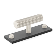 Armac Martin MIX Diamond Knurled T-bar Handle With Backplate - Mixed Finish