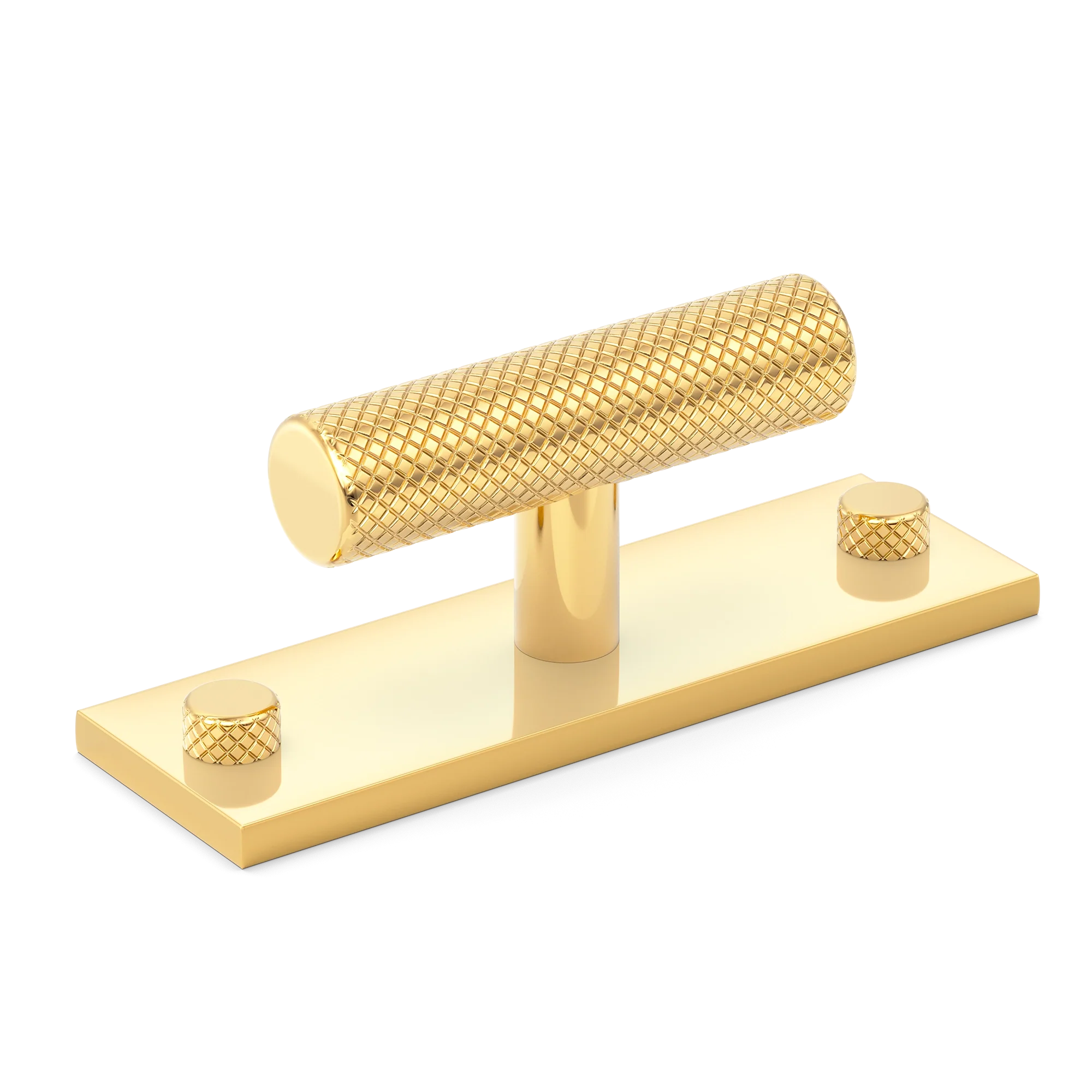 Armac Martin MIX Diamond Knurled T-bar Handle With Backplate