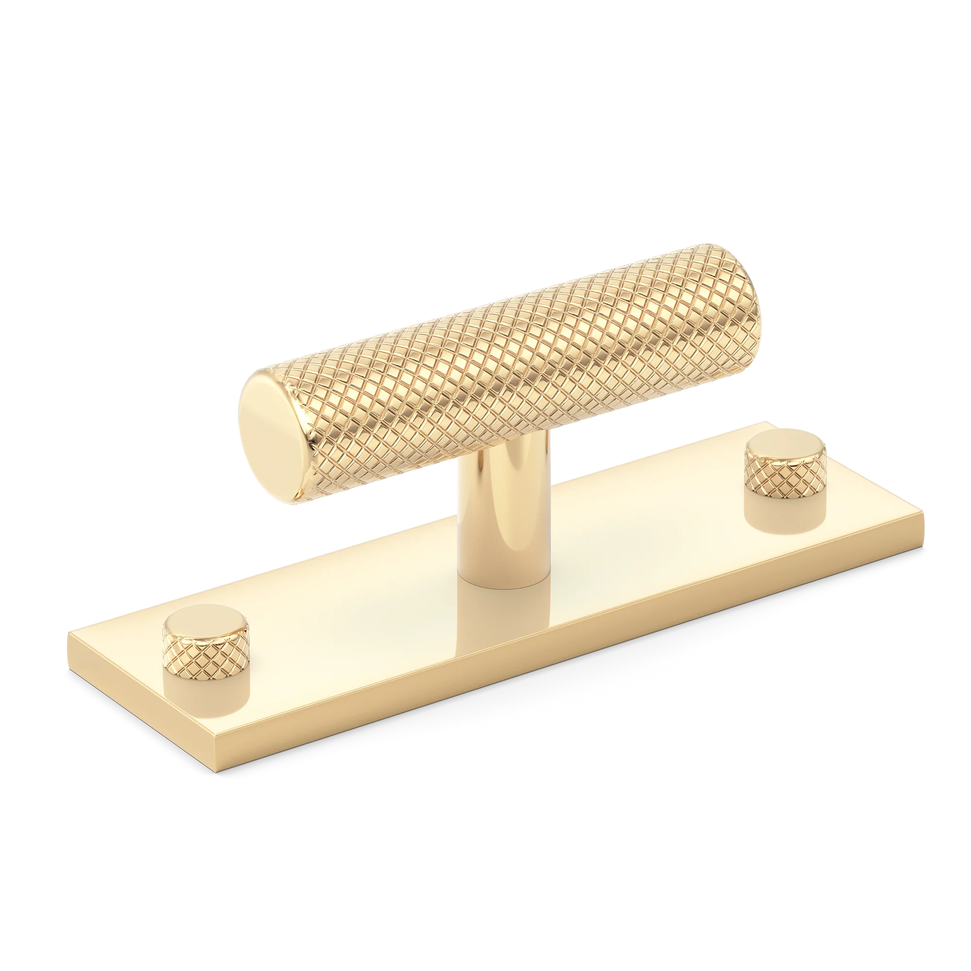 Armac Martin MIX Diamond Knurled T-bar Handle With Backplate