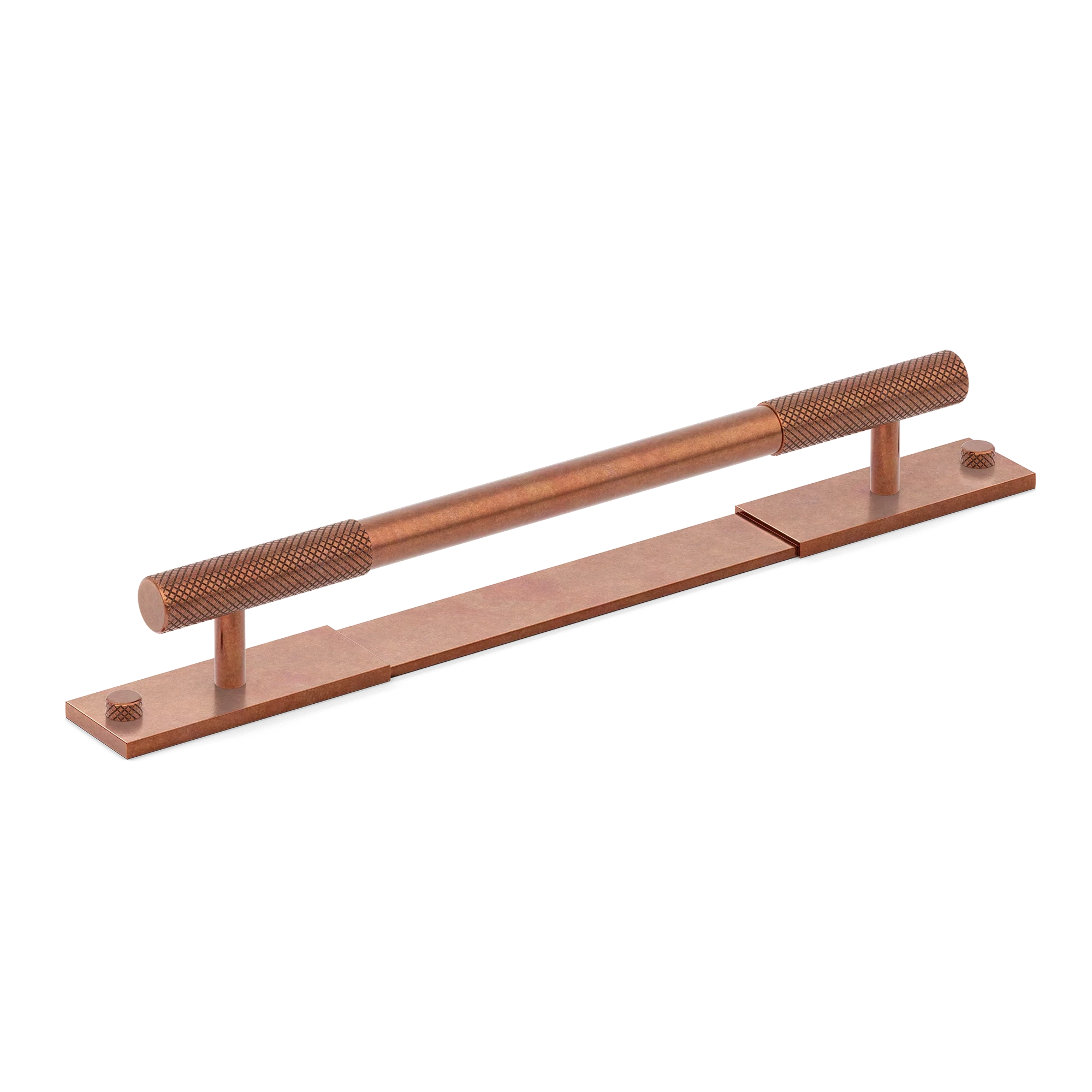 Armac Martin MIX Diamond Knurled Pull Handle With Backplate